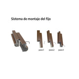 Sistema de montaje de fijo lateral