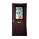 Puerta Acorazada Antique Ventana Abatible y Reja B4 Grado 3 3 Puntos