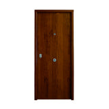 Puerta Acorazada Lisa Clásica B4 acabado madera de Palisandro