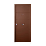 Puerta Acorazada modelo Verona Omega 3 puntos color Marrón