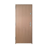 Interior liso acabado roble Puerta Acorazada