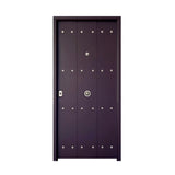 Puerta acorazada rústica marrón Alborán B4 G3 1 Punto
