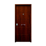Puerta Acorazada Verona B4 en acabado de madera de Palisandro