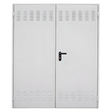 Puerta trastero doble hoja con rejilla
