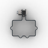 Abrazadera metalica poste hercules terminal SLIMFIX gris antracita