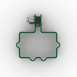 Abrazadera metalica poste hercules terminal SLIMFIX verde