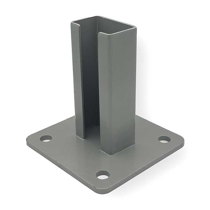 Base Acero para Postes Hércules Gris Claro