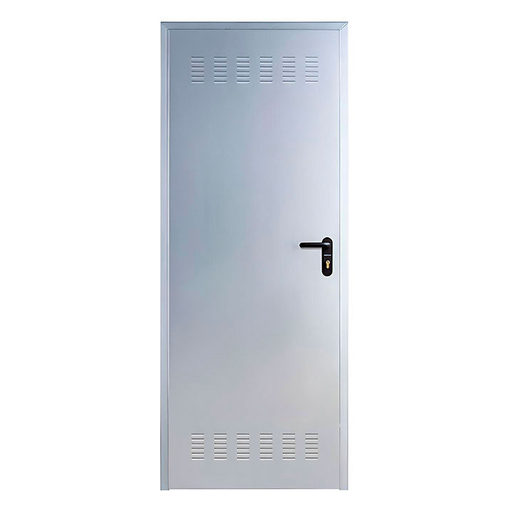 Puerta trastero galvanizada con Rejilla