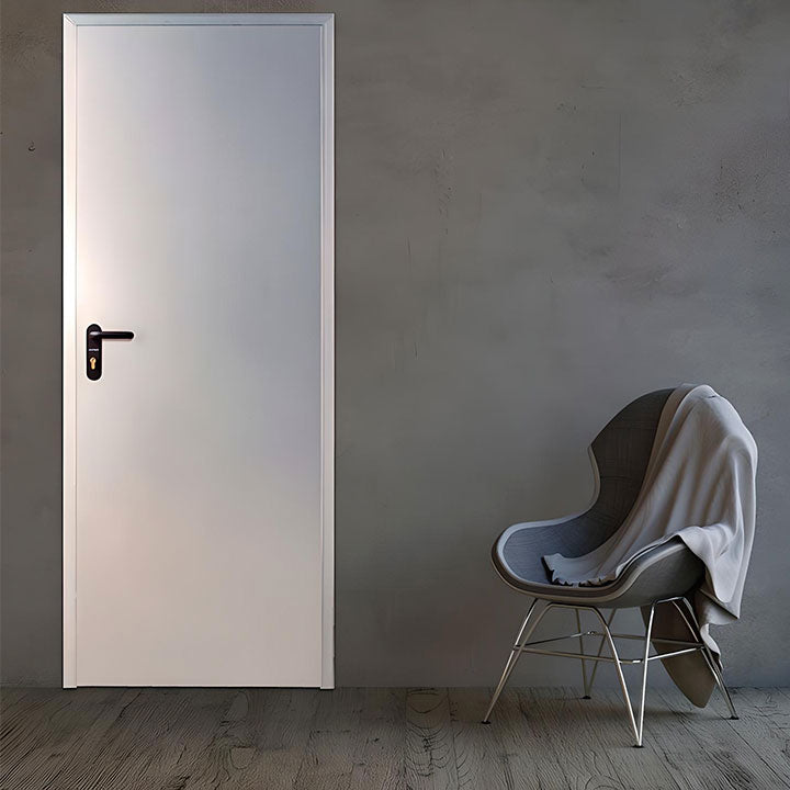 Puerta trastero galvanizada instalada