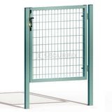 Puerta para valla acabado galvanizado de 1m de altura con aldaba para cerradura