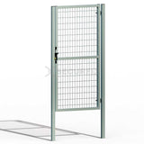Puerta para valla acabado galvanizado de 1,8m de altura con aldaba para cerradura
