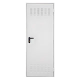 Puerta trastero blanca con rejilla