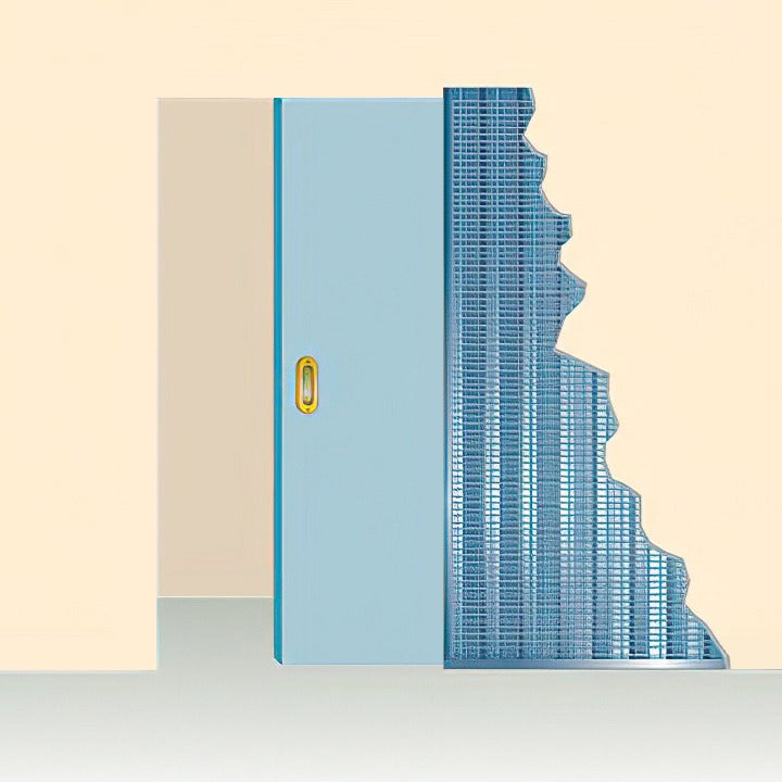 Esquema de puerta corredera con Casoneto Orchidea Free