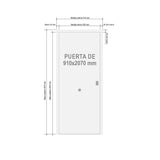 Medidas de Puerta Acorazada 910x2070