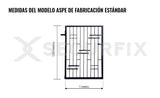 Puerta de Hierro Aspe 1x1,50m