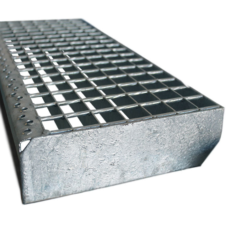 Peldaño galvanizado de rejilla calibrada
