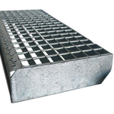 Peldaño galvanizado de rejilla calibrada