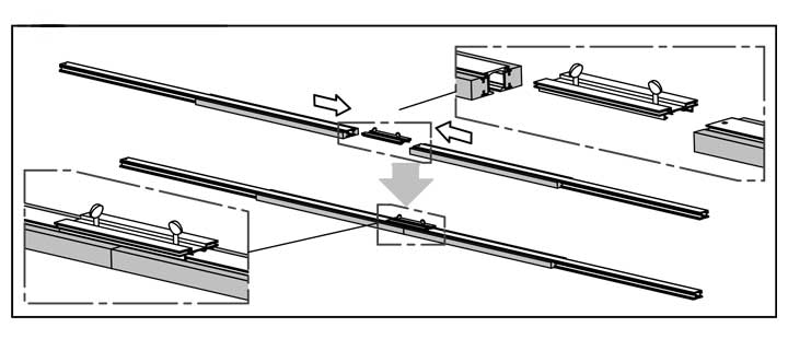 Esquema de montaje del kit de unión para crear casoneto doble
