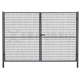 Puerta Mallazo Ligera Gris Antracita 2 Hojas