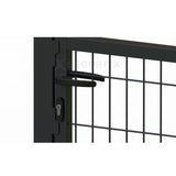 Puerta Metálica de Mallazo Gris Antracita Premium